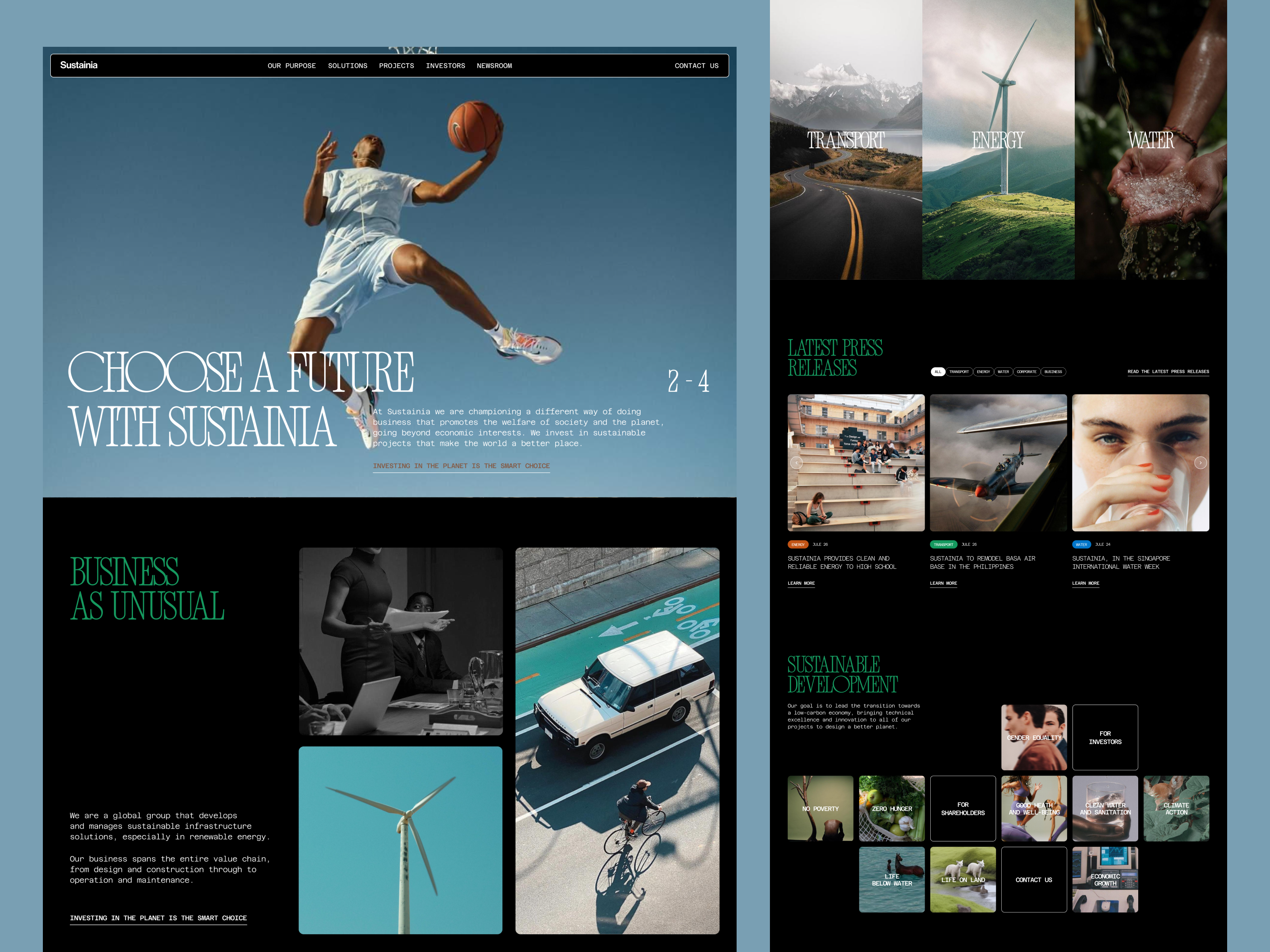 Example of Corporate Website Design