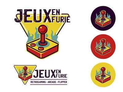 Retro gaming logo art branding design digital gaming graphic graphic design illustration joystick logo retro ui vector