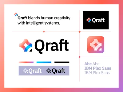 Qraft - Logo Design ai branding computer corporate craft gradient logo intelligence logo modern logo monogram pencil q qraft service smart spark tool visual identity design write