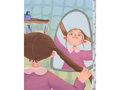 Lily. character childrenbook digitalart illustration