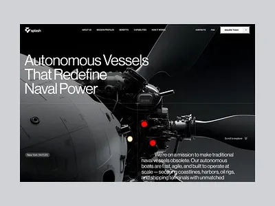 AI Landing page website design landing scroll ✦ Splash ai animation design interaction landing page motion graphics service site startup ui ux web design website