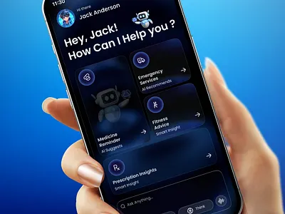AI Health Assistant App UI ai wellness app app app design clean figma design system health assistant app health assistant ui healthcare design system healthcare interface ui healthcare mobile app minimal mobile mobile app mobile health app modern scan ui ui design ux design wellness assistant