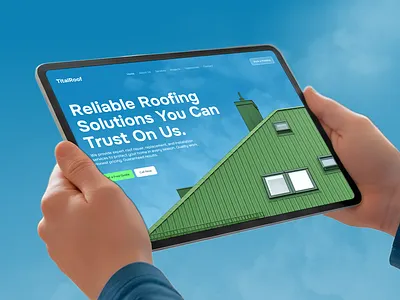TitanRoof – Modern Roofing Services Website Landing Page Design building services landing page business website design clean website design construction website design contractor website design corporate website ui home services website lead generation landing page minimal website design modern website ui professional web design real estate services website responsive web design roofing company website roofing landing page roofing website design service based website startup website design ui ux design web design inspiration