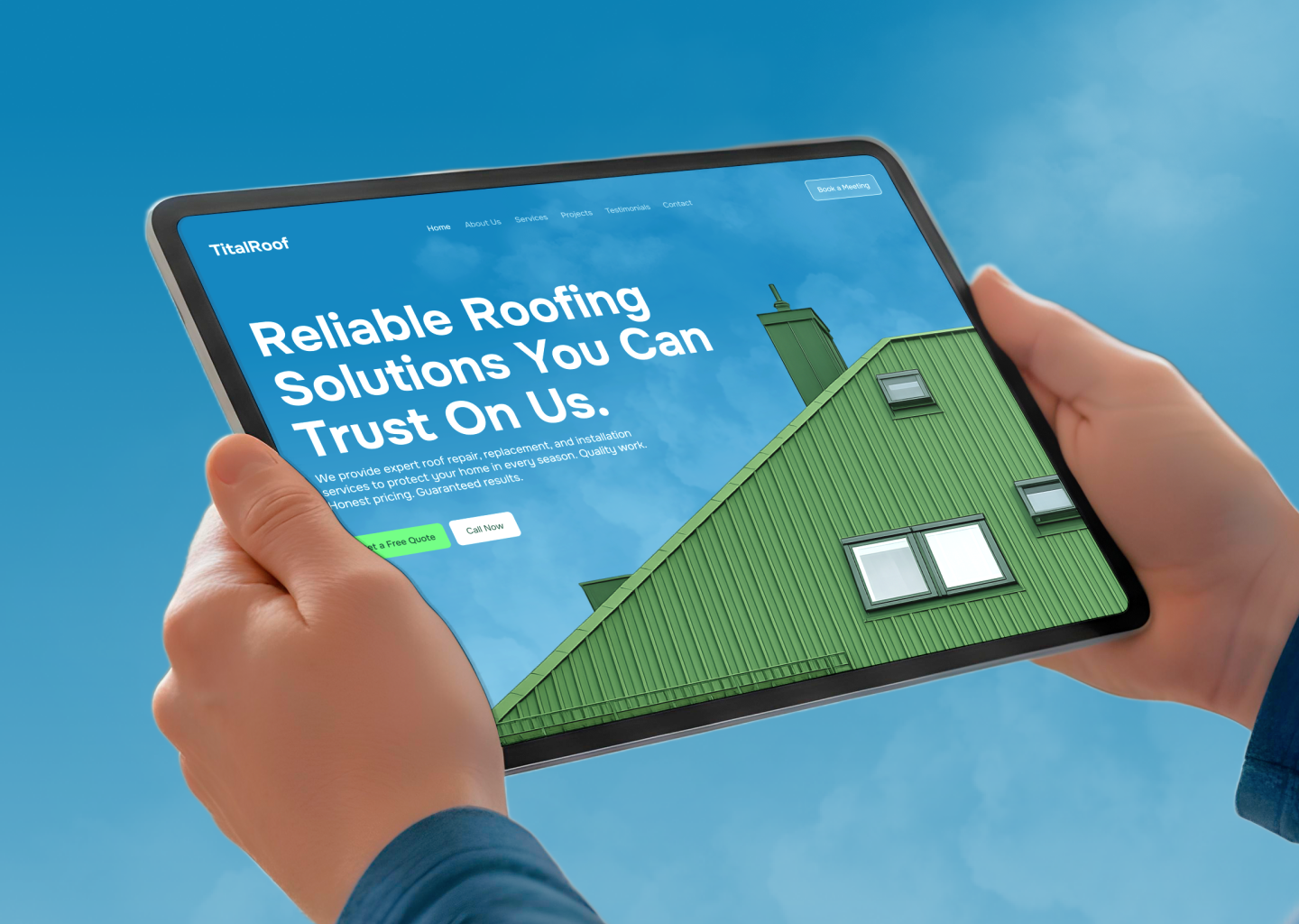 Example of Modern Website Design Service