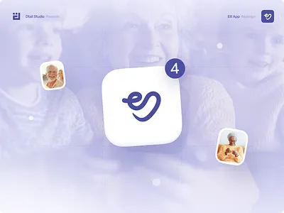 Elli App – Eldercare Brand Identity accessibility design aging tech app intro screen brand system caregiving support digital health dtail studio eldercare branding healthcare branding human centered design logo showcase mobile app identity ui design wellness app wellness platform