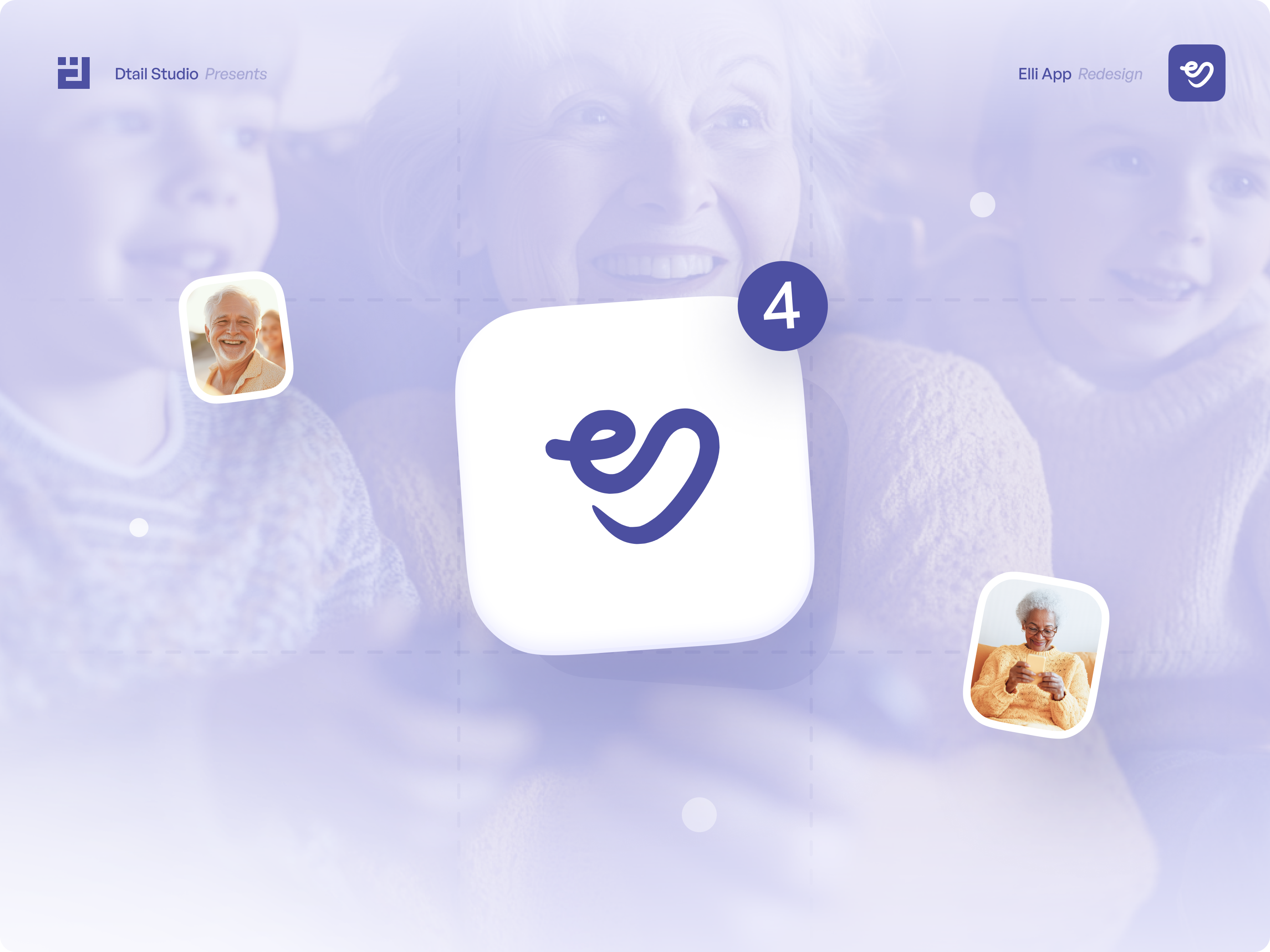 Example of Elli App – Eldercare Brand Identity