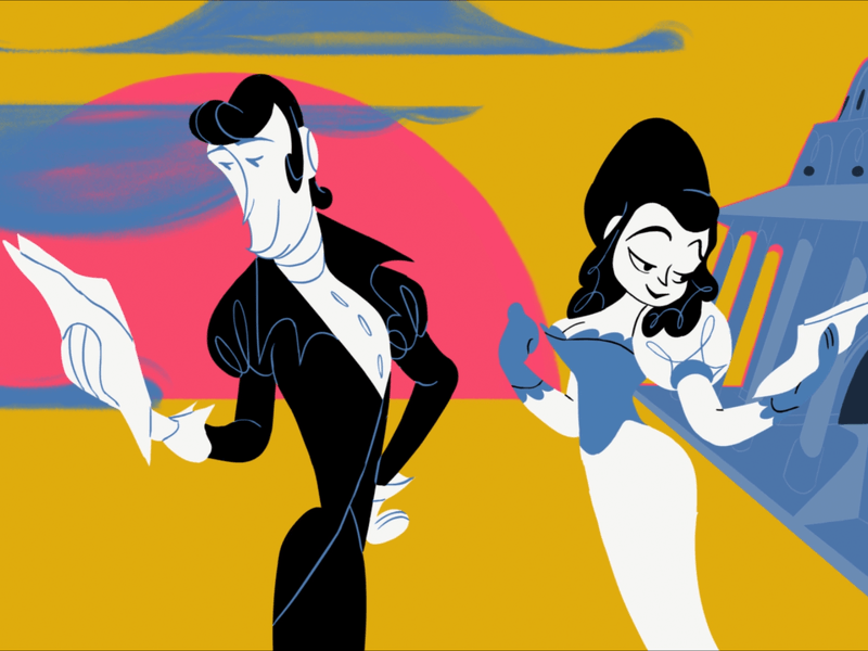 Love Story 14 february 2d animation animation character animation character design fbf frame by frame love motion design motion graphics story valentines day