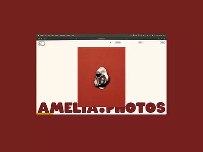 Amelia.Photos Website branding design graphic design layout logo motion graphics typography ui ux website
