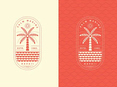 Palm tree logo emblem abstract branding design exotic illustration line art logo logo logo badge logo mark logo stamp mediterranean logo oval logo emblem palm tree logo summer logo tropical logo vector