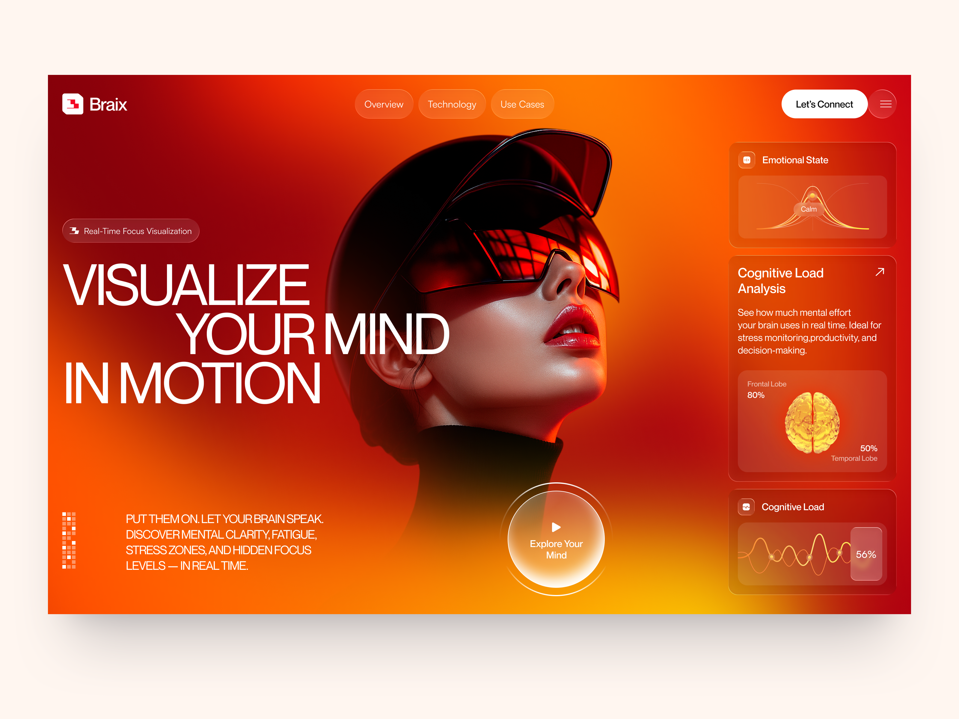 UI-UX for Neurotech design interface product service startup ui uiux ux web website