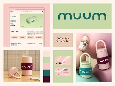 MUUM Baby Care Branding and Packaging Design 3d baby baby branding baby care branding design emblem illustration kids kids branding label lifesyle logo packaging packaging design ui ui ux