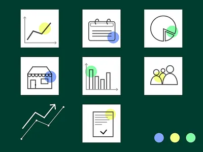 Icon design adobe illustrator design graphic design icon icon design icons illustration statistical icons ui