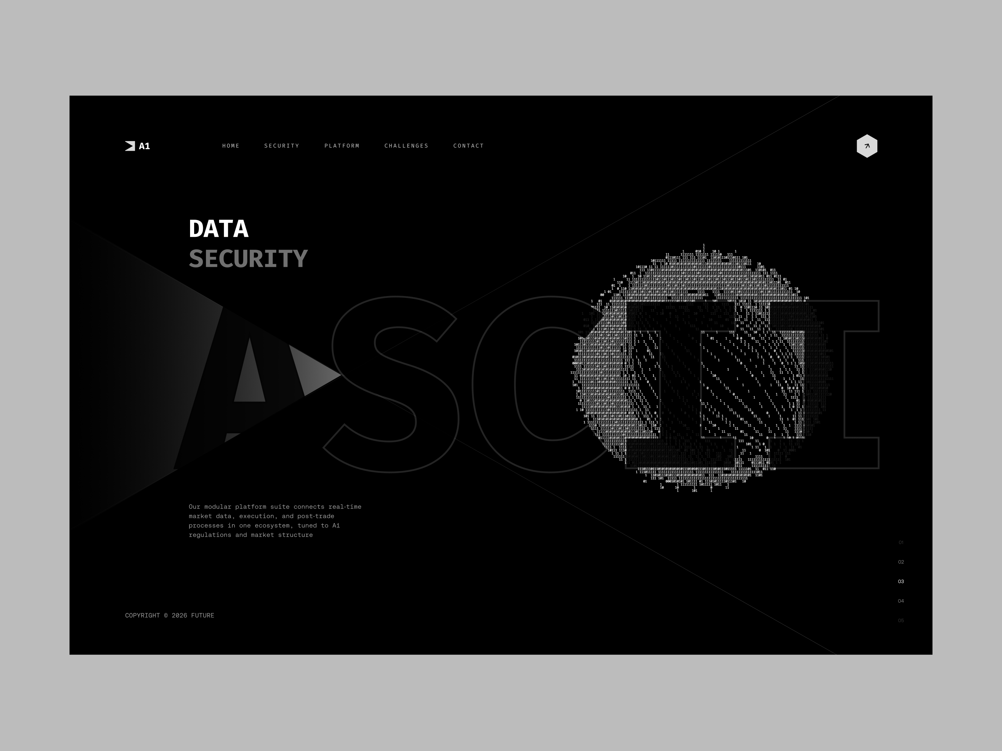 AI Data Security Landing Page ai landing page ai website bigdata business cloud service cybersecurity data privacy datasecurity design inspirations encryption startup technology ui uiux ux visual identity