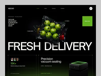 Website for a Consumer Brand ✦ Vacuo design interface product service startup ui ux web website