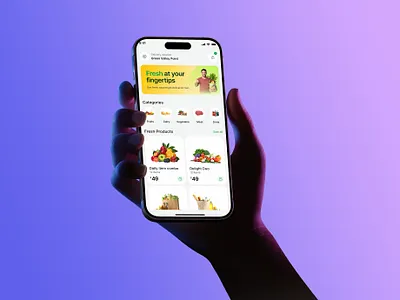 Grocery Shopping App Design | Mobile App UI/UX Design app ui app ui ux delivery app ecommerce mobile app grocery app grocery delivery grocery shopping grocery store app ios app design mobile app mobile app design mobile app ui mobile app ui ux online grocery online shopping shopping app