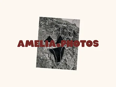 Amelia.Photos Logo branding design graphic design layout logo motion graphics type design typography