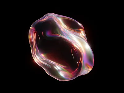 Visual Design Animation #2 abstract ai design animation branding chrome creative ai digital art generative art glass gradient holographic iridescent key visual liquid motion design visual design