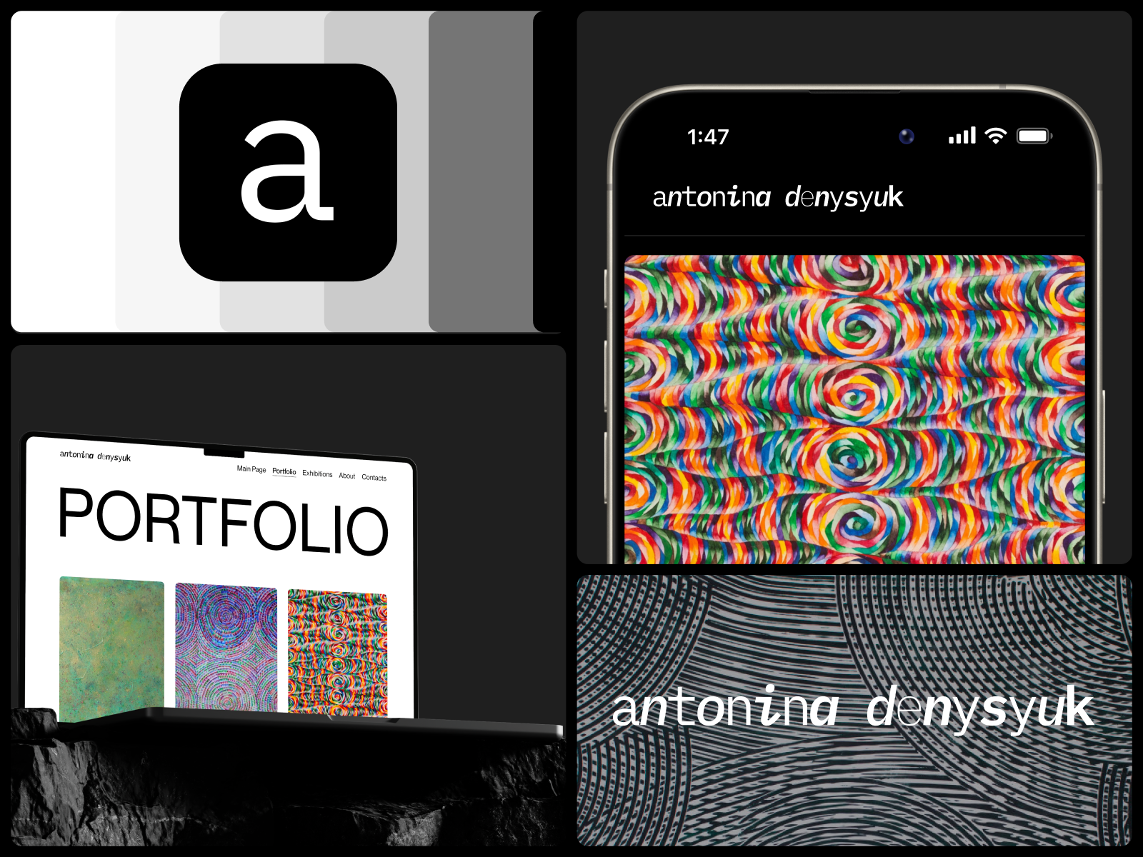 Website Portfolio - Antonina Denysyuk | Branding app branding design figma illustration logo mobile product design ui ux web design