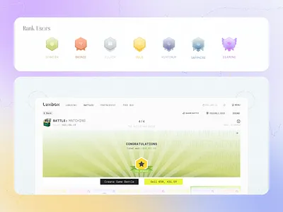 Player Rankings box gaming igaming leaderboard player profile rank ranking ui user web