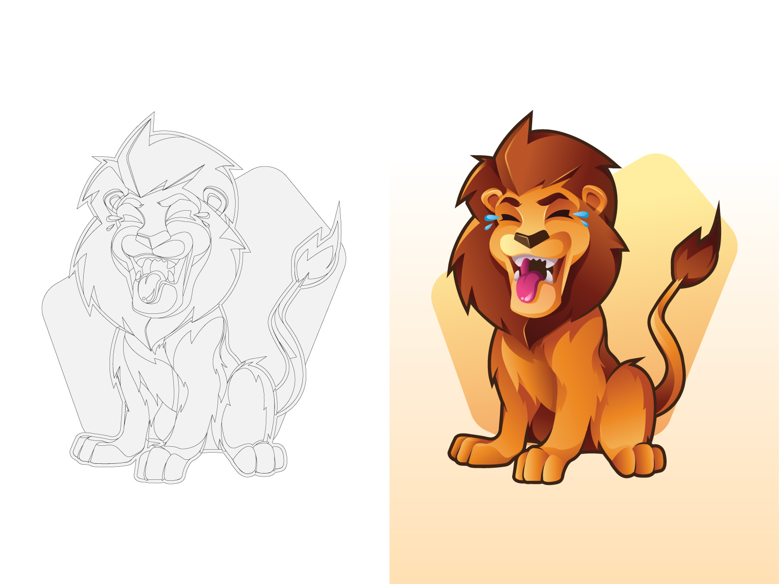 Example of Custom Hand Drawn Mascot