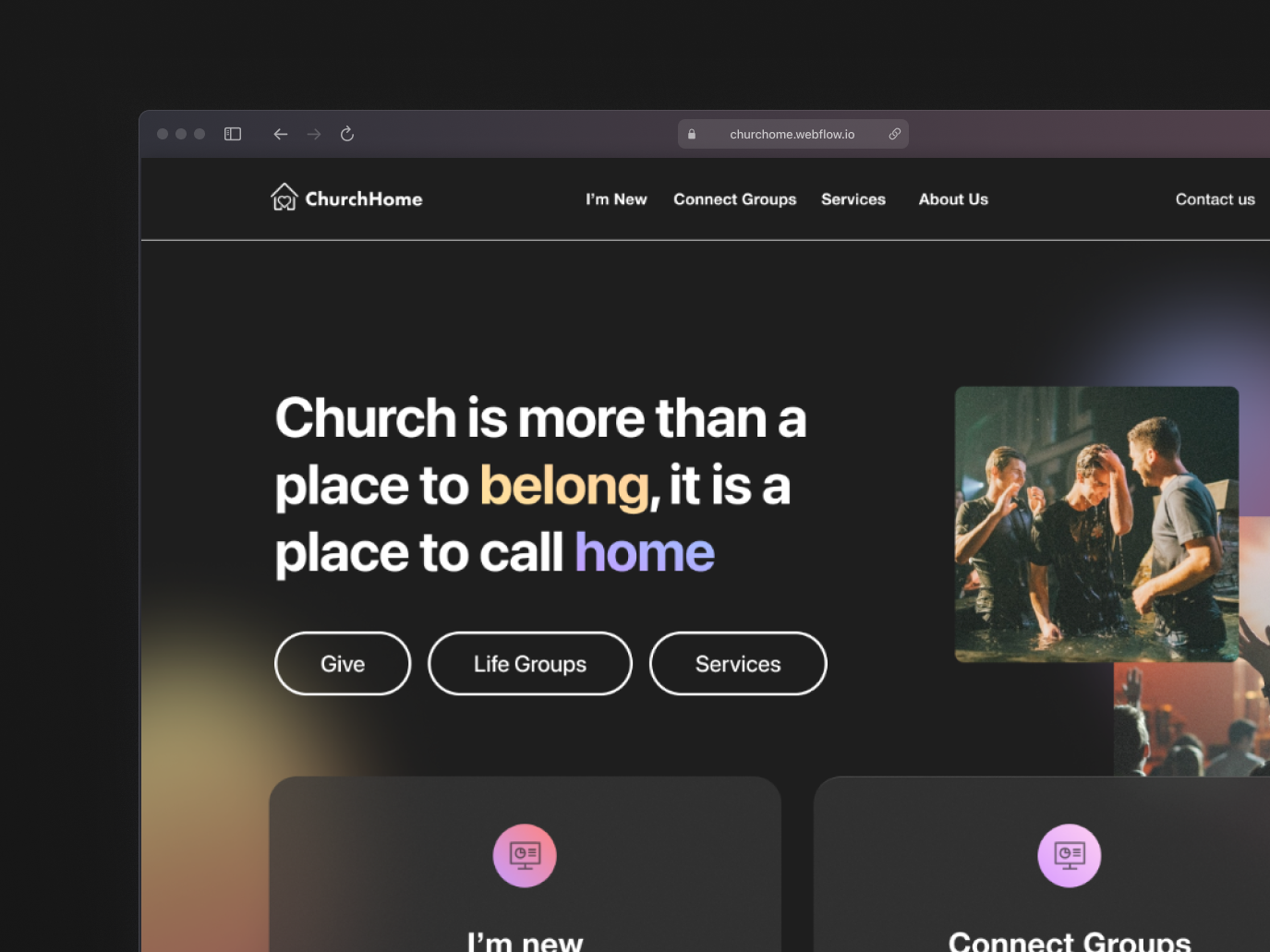 (FREE) Church Website & Webflow Template church branding church landing page church logo church website web design webflow webflow template website design