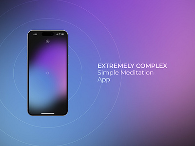 EXTREME meditation app design colors ios meditation minimalism minimalistic ui ux welness