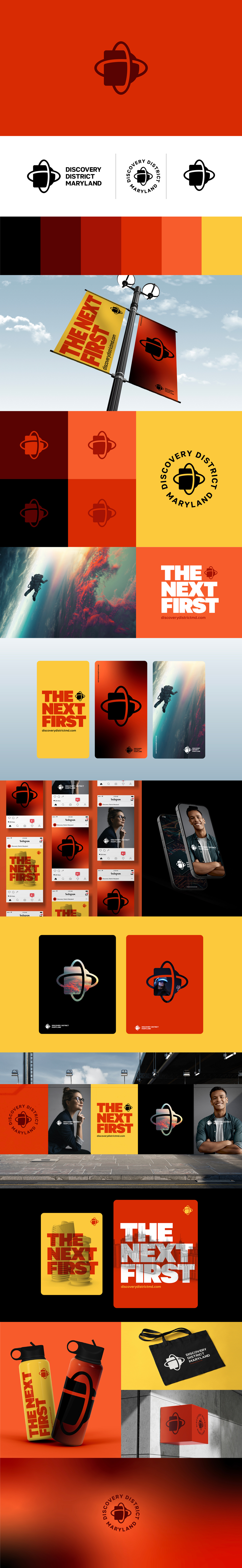 Discovery District Maryland brand design branding future identity identity design innovation logo logo design real estate