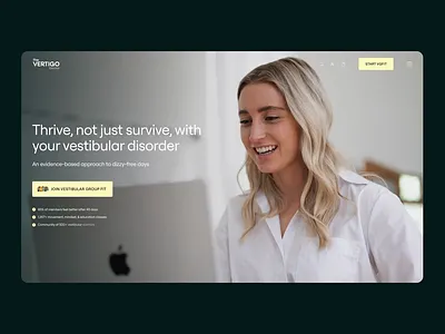 Adaptive Banner for The Vertigo Doctor adaptive animation banner branding care desktop dizzness doctor group health mobile mobile ui motion graphics scale ui ux vertigo vestibular web website