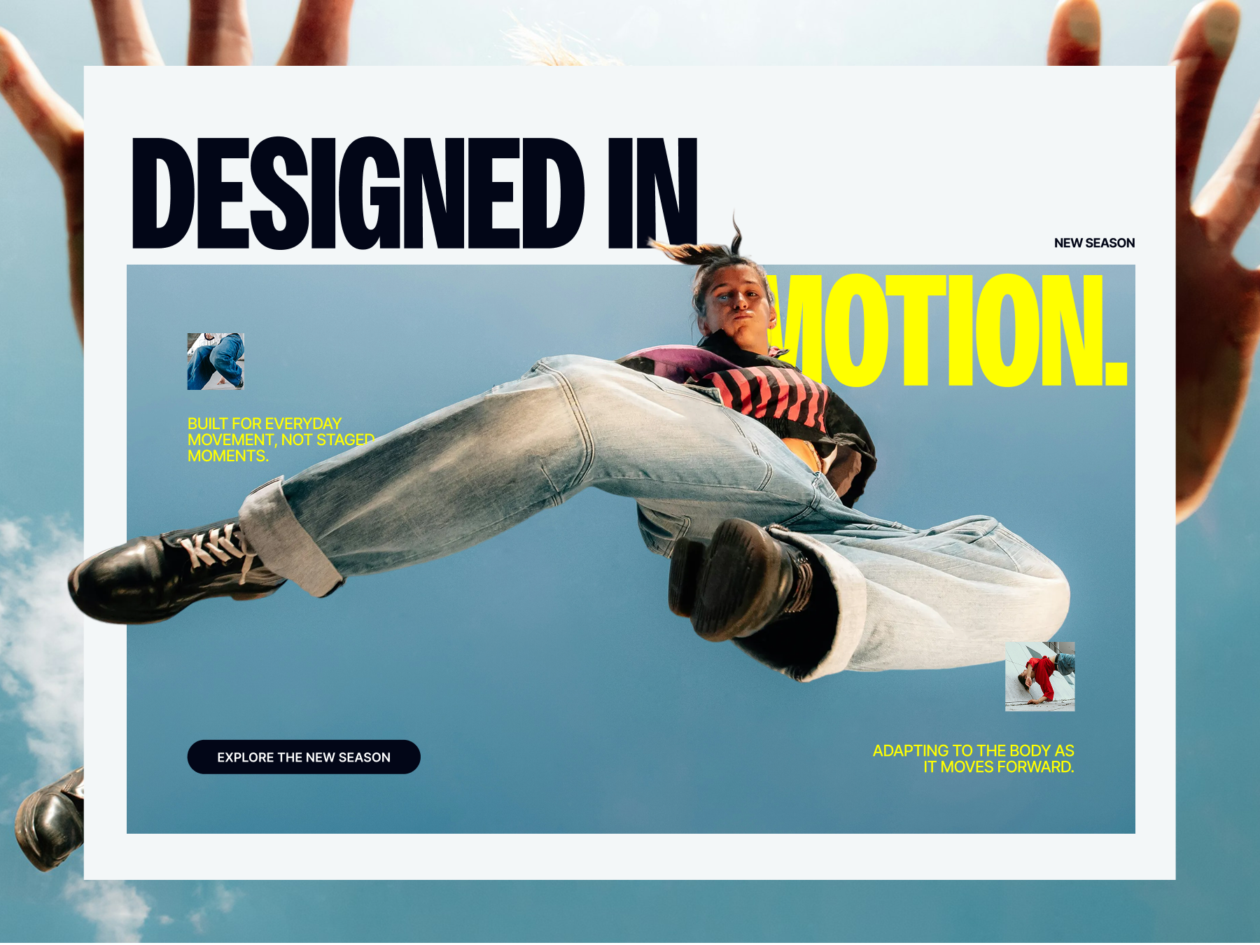 🏃🏼 ODOU • Fashion E-commerce Website clean design e commerce editorial fashion heavy text landing page motion graphics street street wear text ui ux web design website