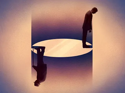 Conceptual Editorial Illustrations for The Guardian article conceptual connection editorial emotions family father gradient graphic design illustration magazine misunderstanding newspaper people psychology relationships silhouette son