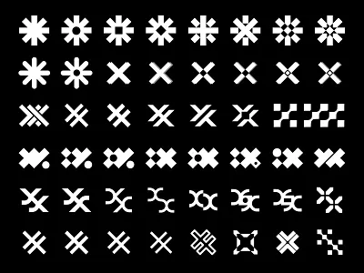 Establishment of a Brand Mark abstract logo brand identity double x logo iconic logo iconography logo logo design logo identity logo sketch logomark mark photography branding pictorial logo pixels branding x logo