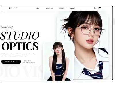 Designed a fashion brand landing page, modern aesthetics. branding fashion brand figma design framer framer designs framer fashion design graphic design landing page motion graphics ui