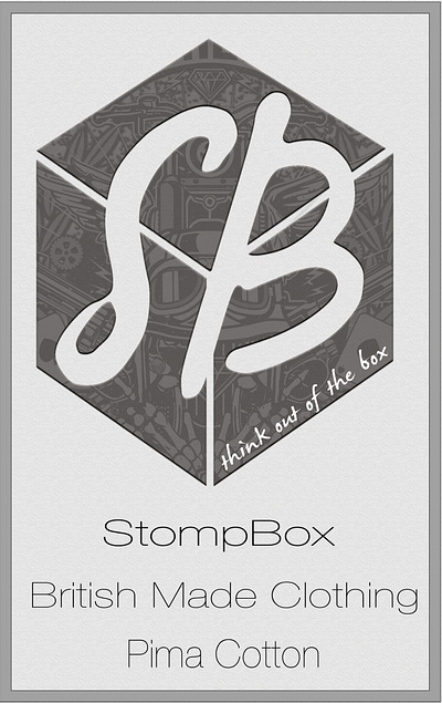 stompbox clothing company garment tag branding graphic design logo