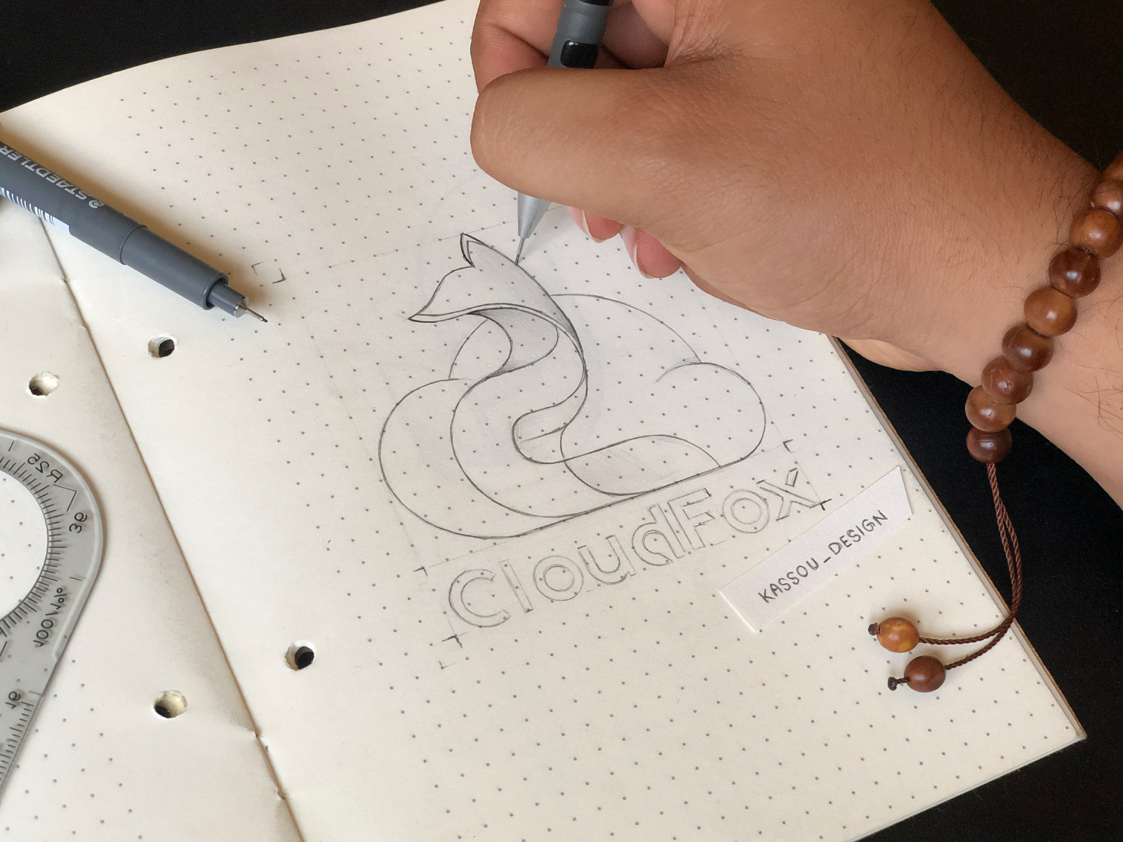 Example of Custom 3D Hand Drawn Logo