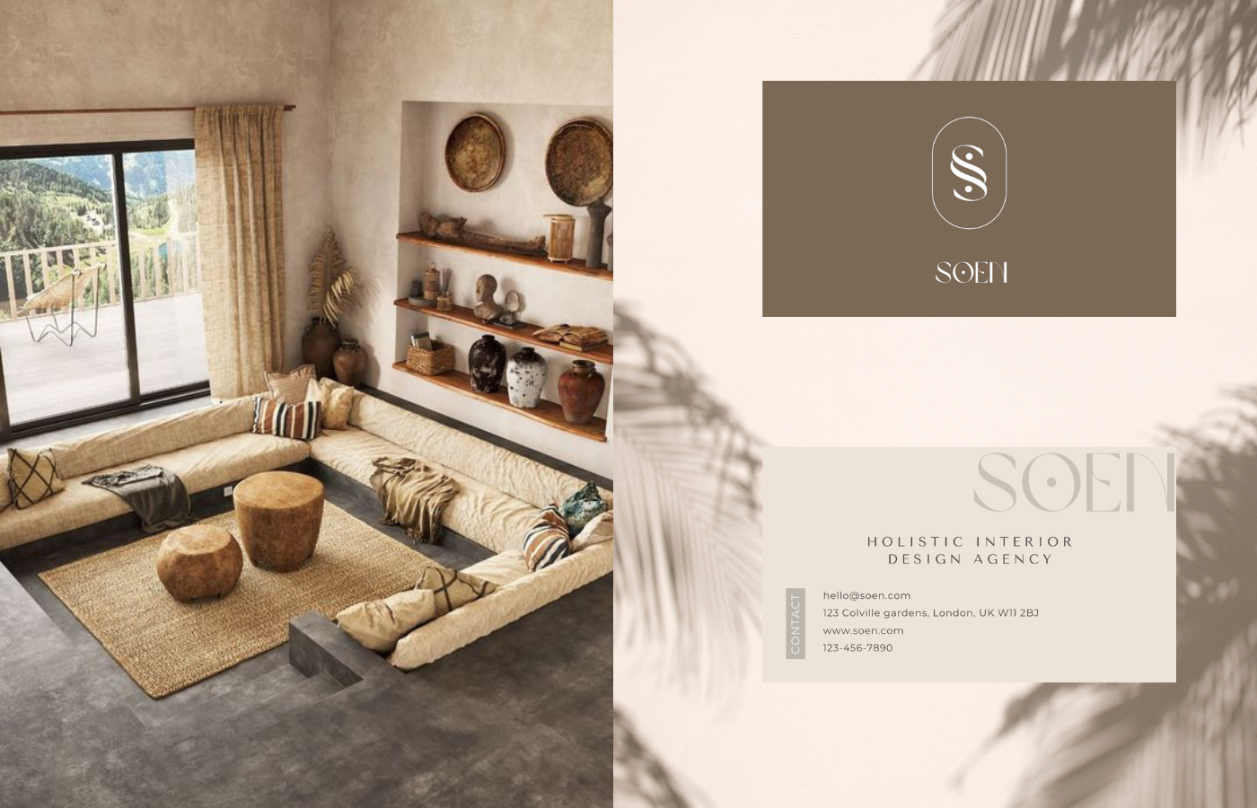 SOEN | Brand identity & Business cards brandidentity branding businesscard design graphic design holisticdesign logo logodesign