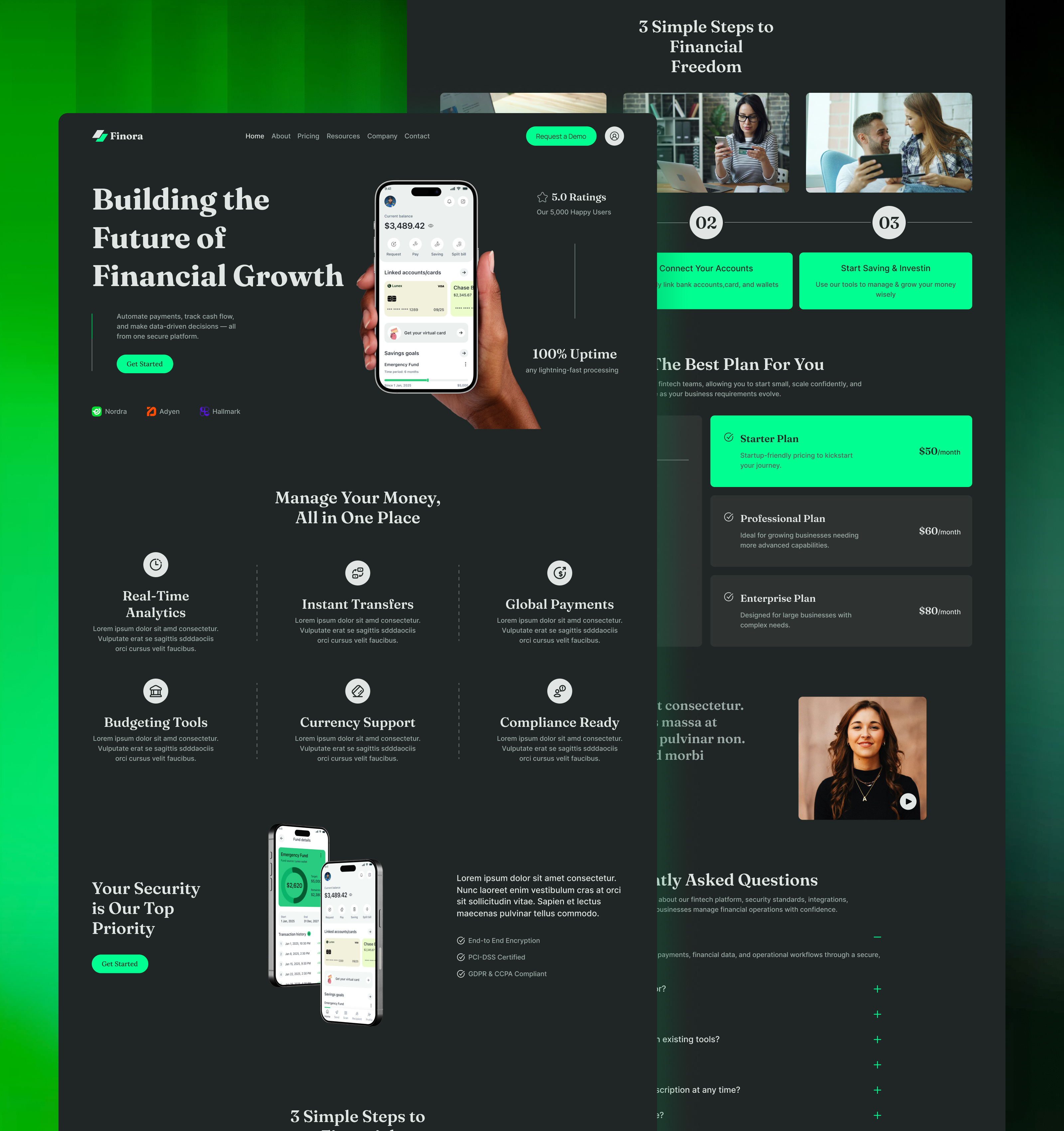 Example of Website And Landing Page Design
