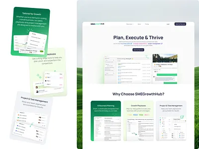 AI Project Management Website Design ai powered website ai website home page marketing website modern website design product design project management web design website design