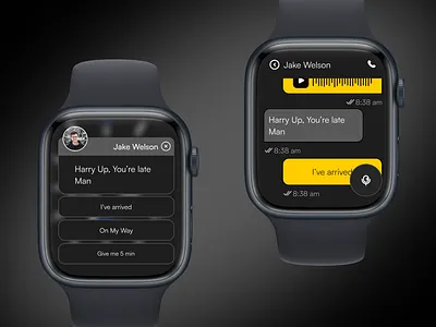 Smart Messaging - Apple Watch app design ui ui design user interface watch