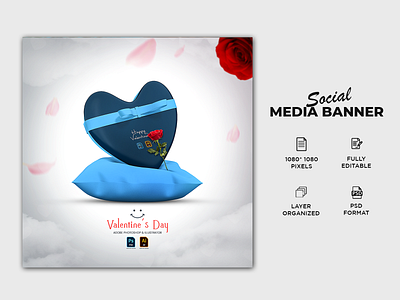 Valentine's day poster design