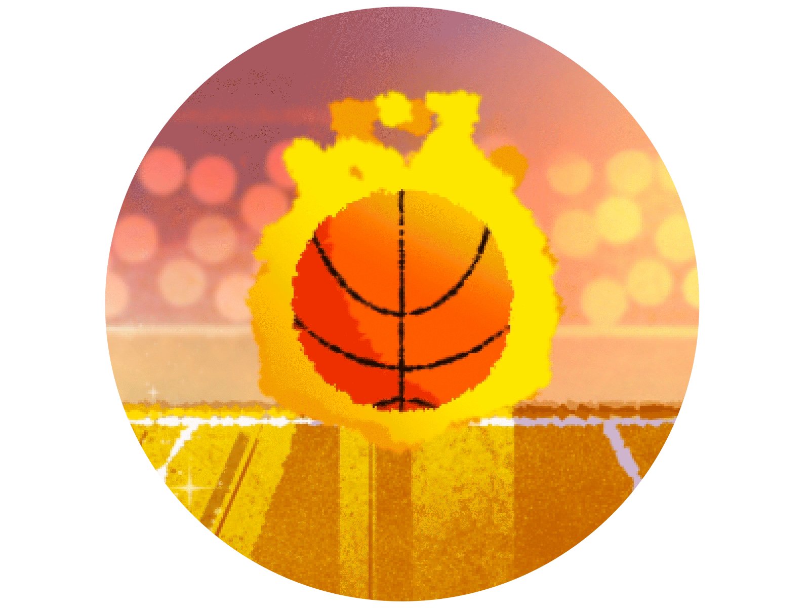 basketball animated icon animation game illustration
