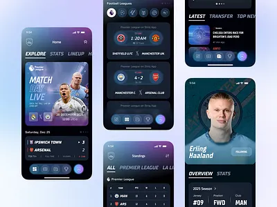 StriQ – Live Scoring Mobile App UI UX Design app ui app ux dark ui fan app football app football stats football ui live match app live score app matchday app mobile app design modern mobile app panze panzestudio real time app sports app sports dashboard sports tech sports ui ui ux design