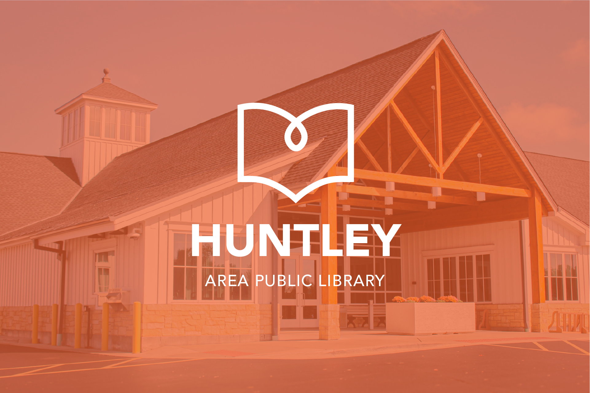 Rebrand Huntley Area Public Library branding graphic design logo