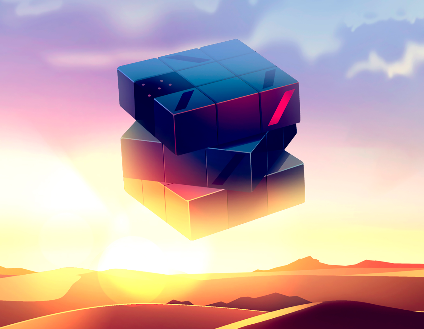 Horizon artdirection cube illustration learn light vector