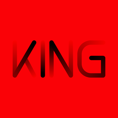 KING branding customtype design graphic design illustration illustrator king lettering logo monoline red typedesign typography vector