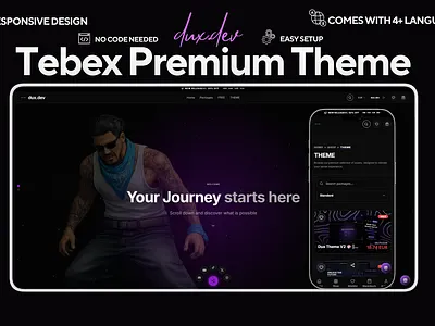 VISIONARY – THE ULTIMATE IMMERSIVE TEBEX TEMPLATE branding graphic design ui
