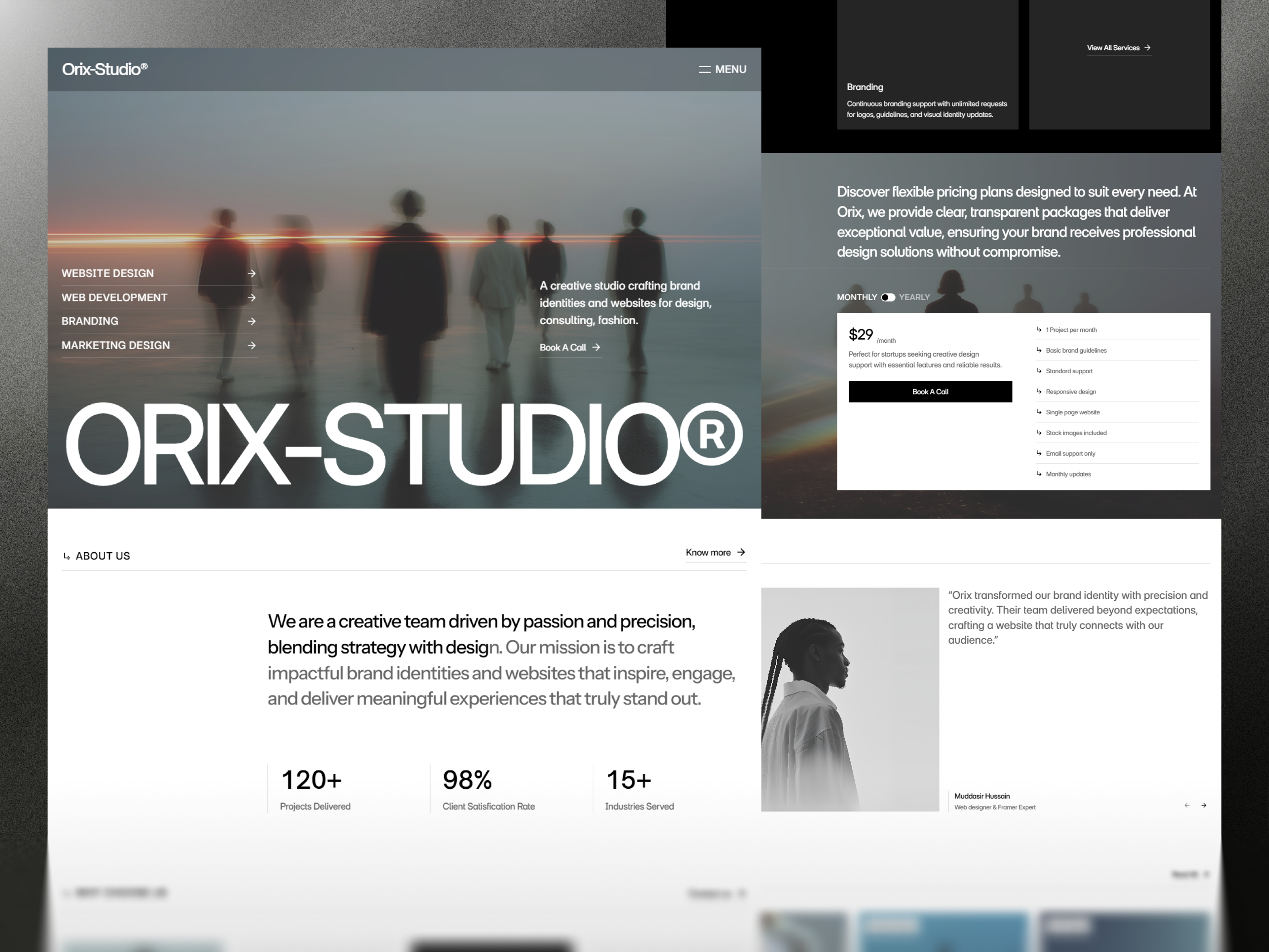 Example of Framer Website Design + Development