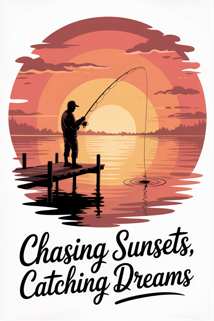 Fishing T-shirt Design Bundle graphic design