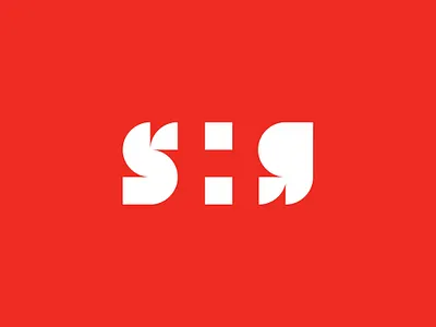 SHG branding identity logo logo design logotype negative space red shg