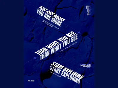 Motivational poster branding graphic design ui