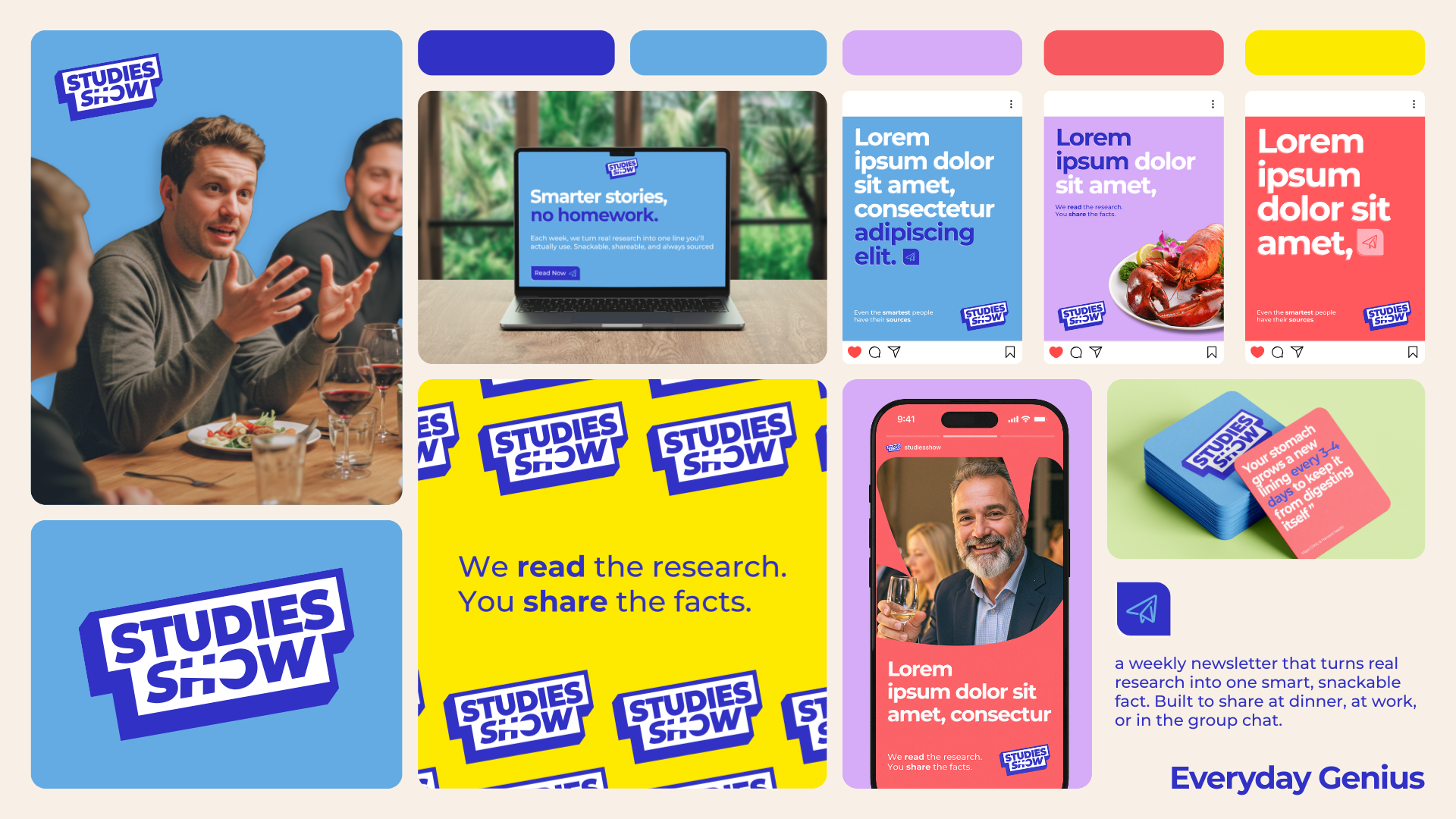 Studies Show - Editorial / Media Brand branding content design editorial design media branding visual identity
